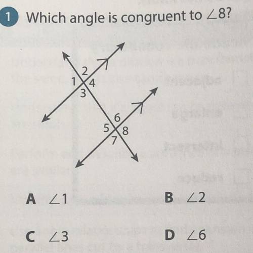 Which angle is congruent