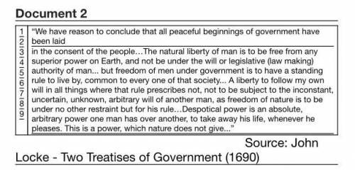 2a) What is the beginning or foundation of government, according to John Locke?