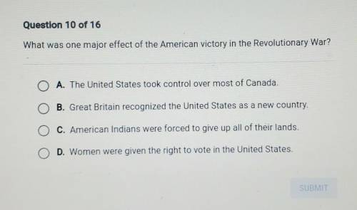 What was one major effect of the American victory in the Revolutionary War?
