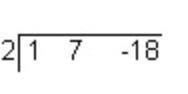 PLS HELP ASAP

Complete the synthetic division problem below. What i