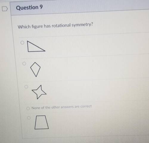 Which figure has rotation symmetry?