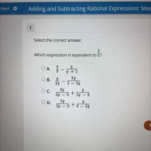 Which expression is equivalent to 3/2?