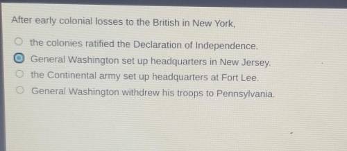 Please help, after early colonial losses to the British in New York....