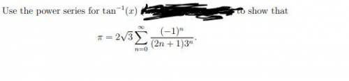 How do you do this question with the given power series?