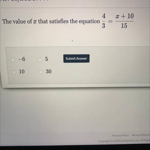 Please help me is it -6,5,10 or 30 which one is it please help