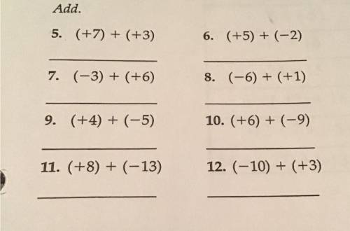 Can somebody plz help answer all the (adding integers) questions!!! That would be amazing :D only a