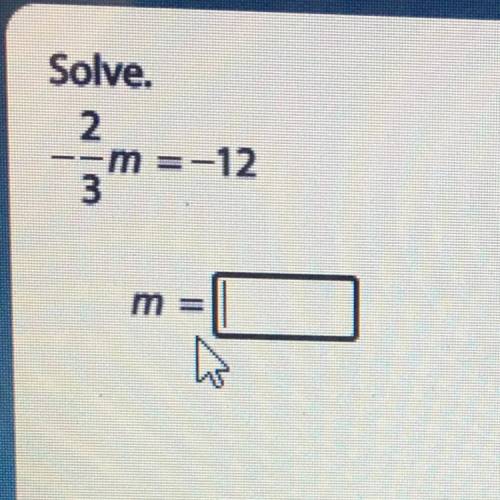What is the value of m? how do you do this is fractions?
