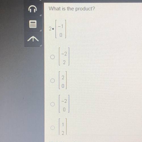 What is the product? 2• [-1 0]