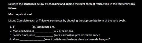 Someone help me with this ASAP ONLY IF YOUR FLUENT IN FRENCH