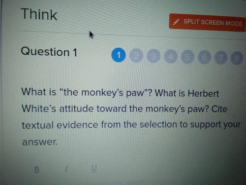 What is the monkey's paw? What is Herbert White's attitude toward the monkey's paw? Cite textual