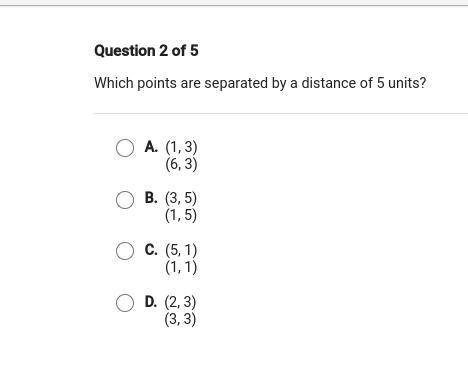 Which points are separted 
Giving brainliest