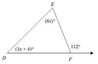 Solve for x in the figure below.