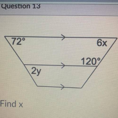 I need help.. What is x find x