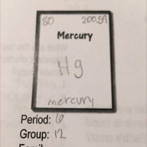 Family: Noble Gases

80 200.51
Mercury
Hg
mercury
Period: 69
Group: 12
Family:
Sb
What family does