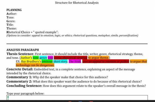 Structure for Rhetorical Analysis

The first slide is what it needs to be.The second Slide is the