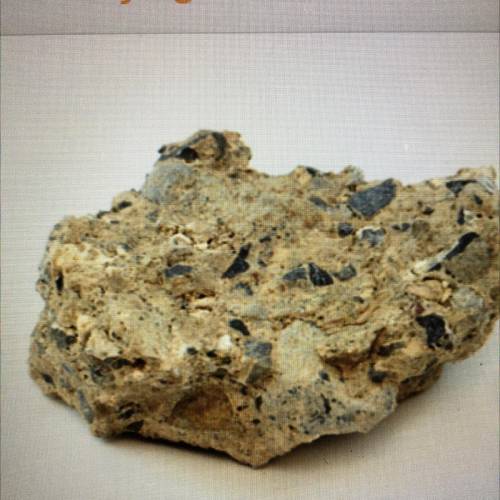 What kind of rock is shown in the picture ? 
How do you know what type of rock it is ?