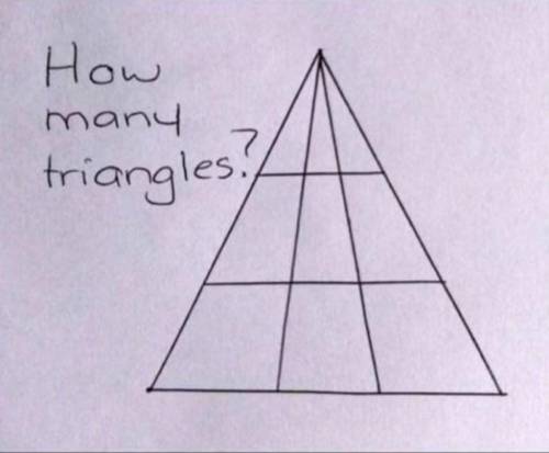 Question: How many triangles are in the image bellow?