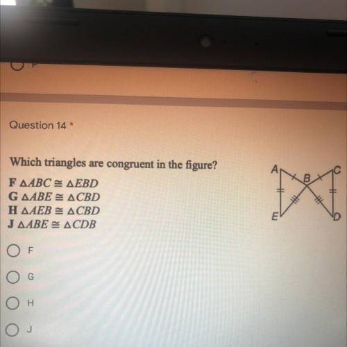 Which triangles are congruent?