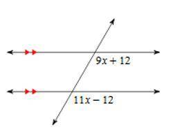 Type =
Relationship =
Value of x =
Missing angle measures =