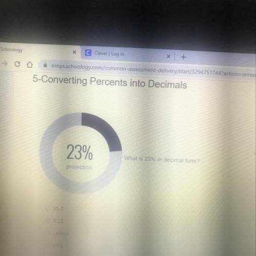 23%
What is 23% in decimal form?