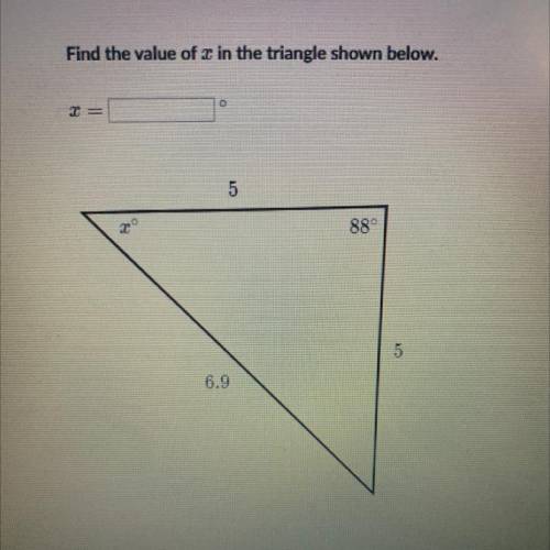 Find angles in isosceles triangles...