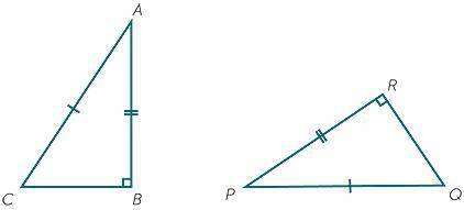 ILL GIVE BRANLIEST:Is there enough information to prove that the triangles are congruent?

If yes,