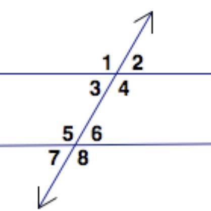 Given that lines a and b are parallel, angles 2 and 6 are congruent because they are _____________