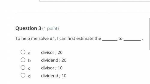 I know i answered number 1 but number 3 says it has something to do with problem number one so can