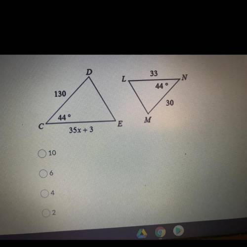 What’s the value of x ? pls help i’ll give extra points