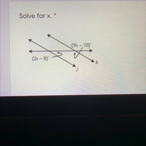 Solve for x (2x-8) (9x-10)