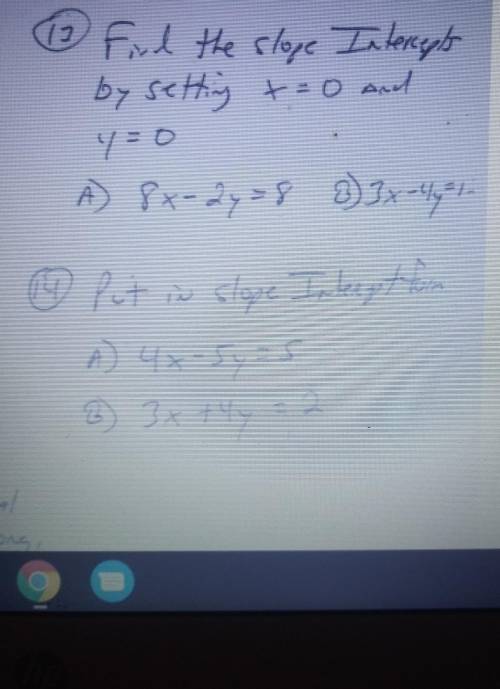You only have to do the A parts! Please help asap!