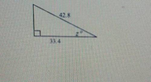 5. Use trigonometric ratios to solve for the variable. Show your work. Round lengths to the nearest