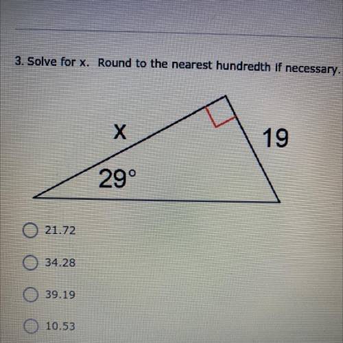 I really need help on this question please it’s solve for x.round to the nearest hundredth if neces