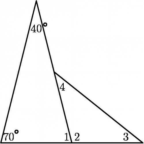 Given angle 1 and 2=180 degrees, and angle 3= angle 4, find angle 4.