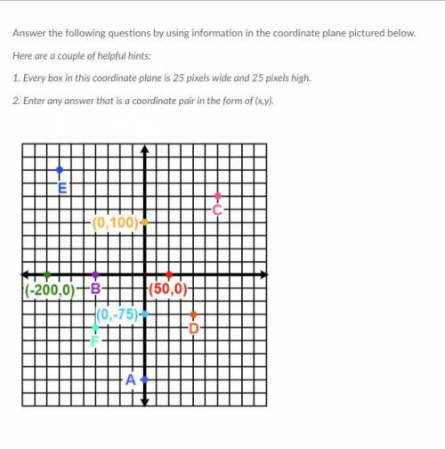 Answer with cordinate grid