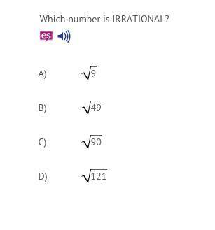 Which number is IRRATIONAL