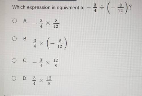 Which expression is equivalent to the problem above?