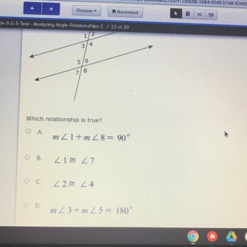 I NEEEEE HELPO PLZZ ASAP

The diagram shows two parallel lines cut by a transversal line segment.