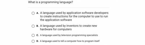 What is a programming language?
