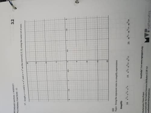 Help would be nice

Secondary math 3//module 3
Polynomial functions 3.2 page 10-12
Any help is app