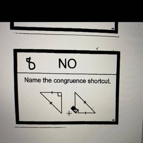 Name the congruence shortcut