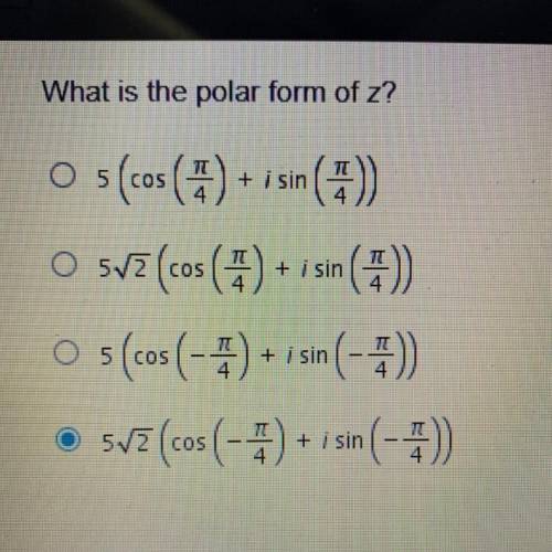 What is the polar form of z?