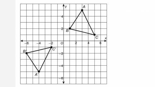 Which composition of two rigid motions maps ΔABC to ΔA'B'C?

A. Rx-axis ∘ Ry-axis
B. Ry-axis ∘ Rx-