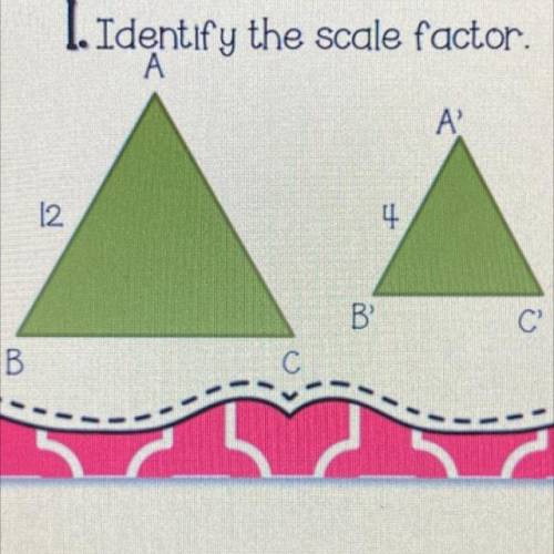 Identify the scale factor