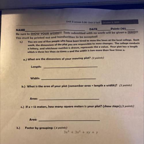 Please help asap I need this turned in and I don’t understand it!