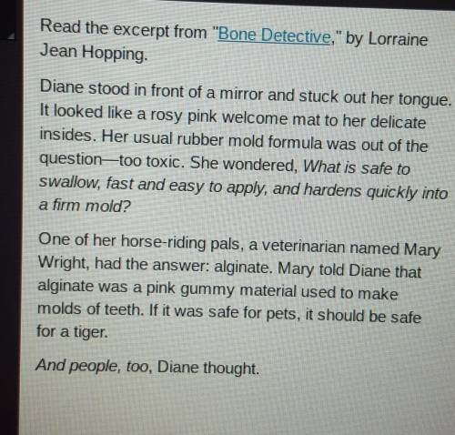 Based on the details in this excerpt, the author would most agree that Diane France is....

a. gen