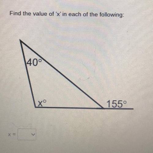 What’s the value of “x”?