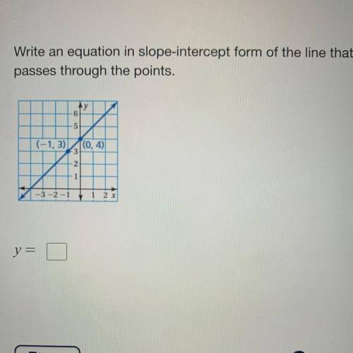 (10 points for the answer)
y=