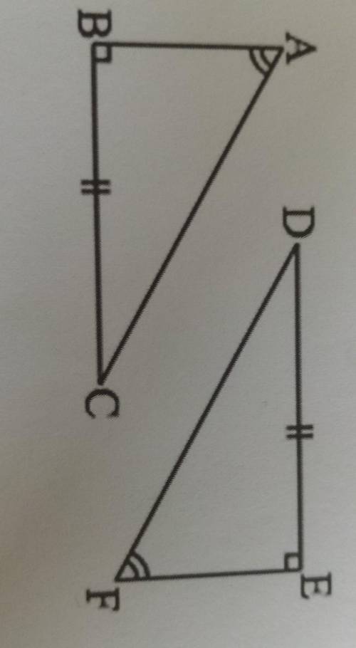 I need answer to this question.Explain why triangle ABC is congruent to triangle FED.