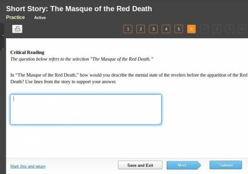 In “The Masque of the Red Death,” how would you describe the mental state of the revelers before th